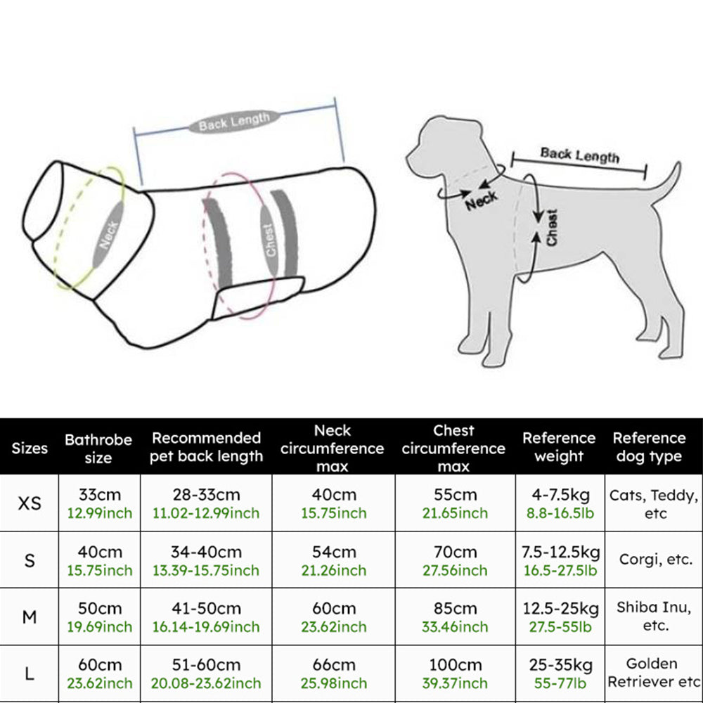 Absorbent Pet Bathrobe Towel-Grey