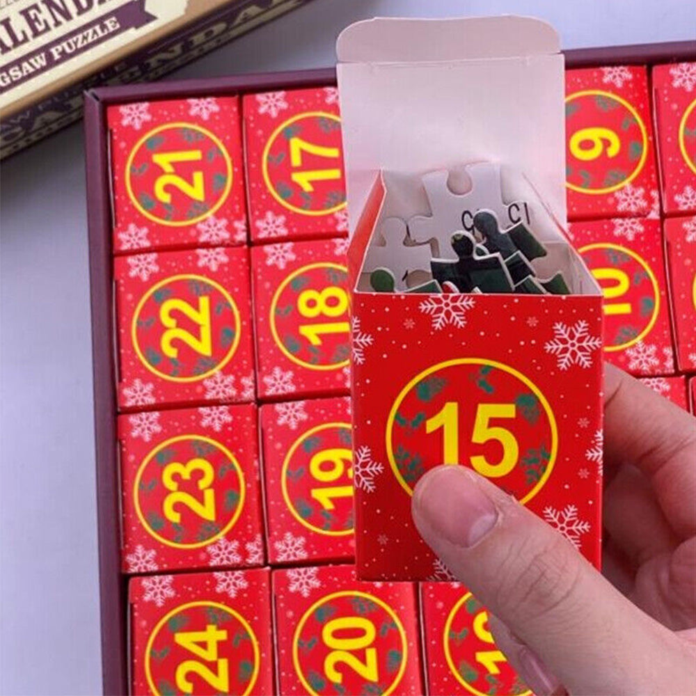 Christmas Advent Calendar Puzzle Blind Box 24 Days Holiday Countdown