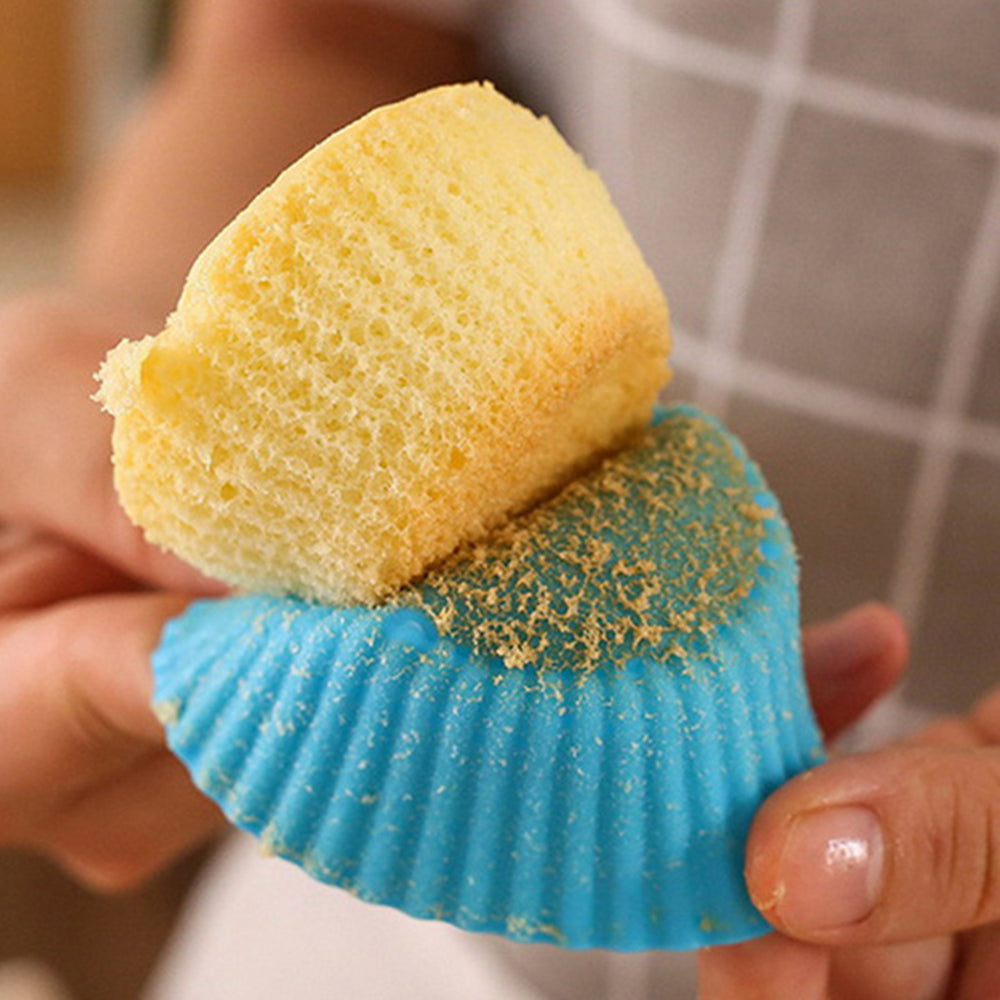 20pcs Silicone Cake Molds Baking Cake Molds Reusable Non-Stick Sets-Round