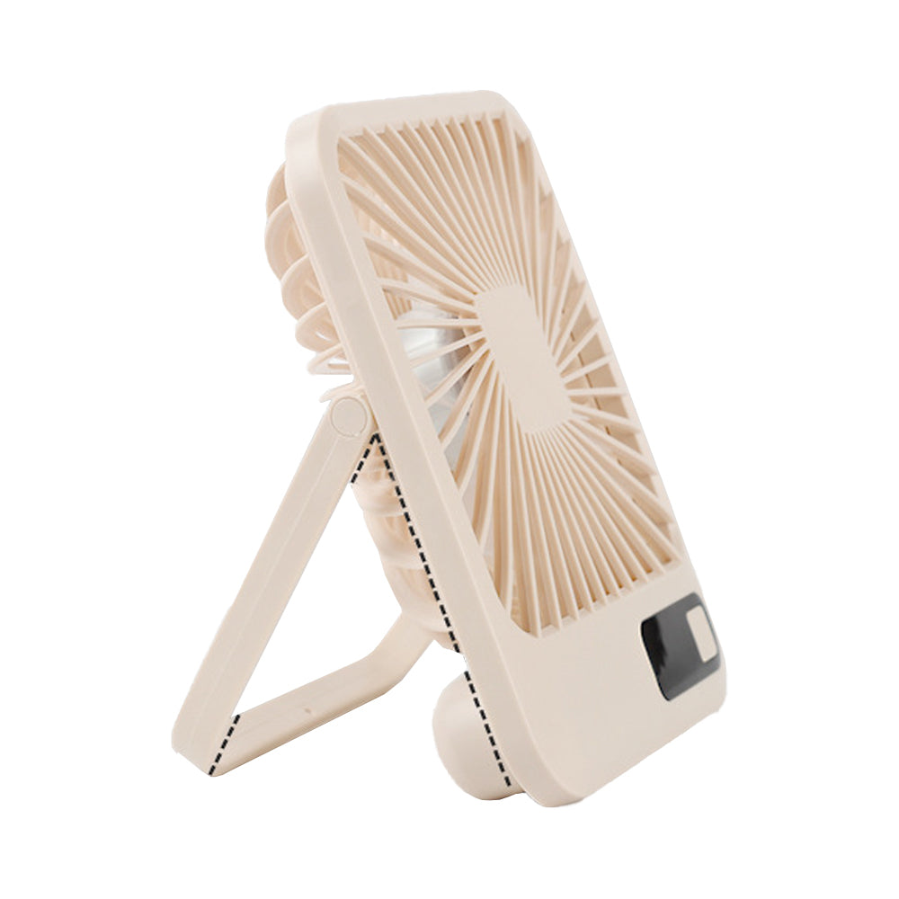 2000mAh 5 Speed USB 180 Degree Foldable Digital Display Desktop Fan