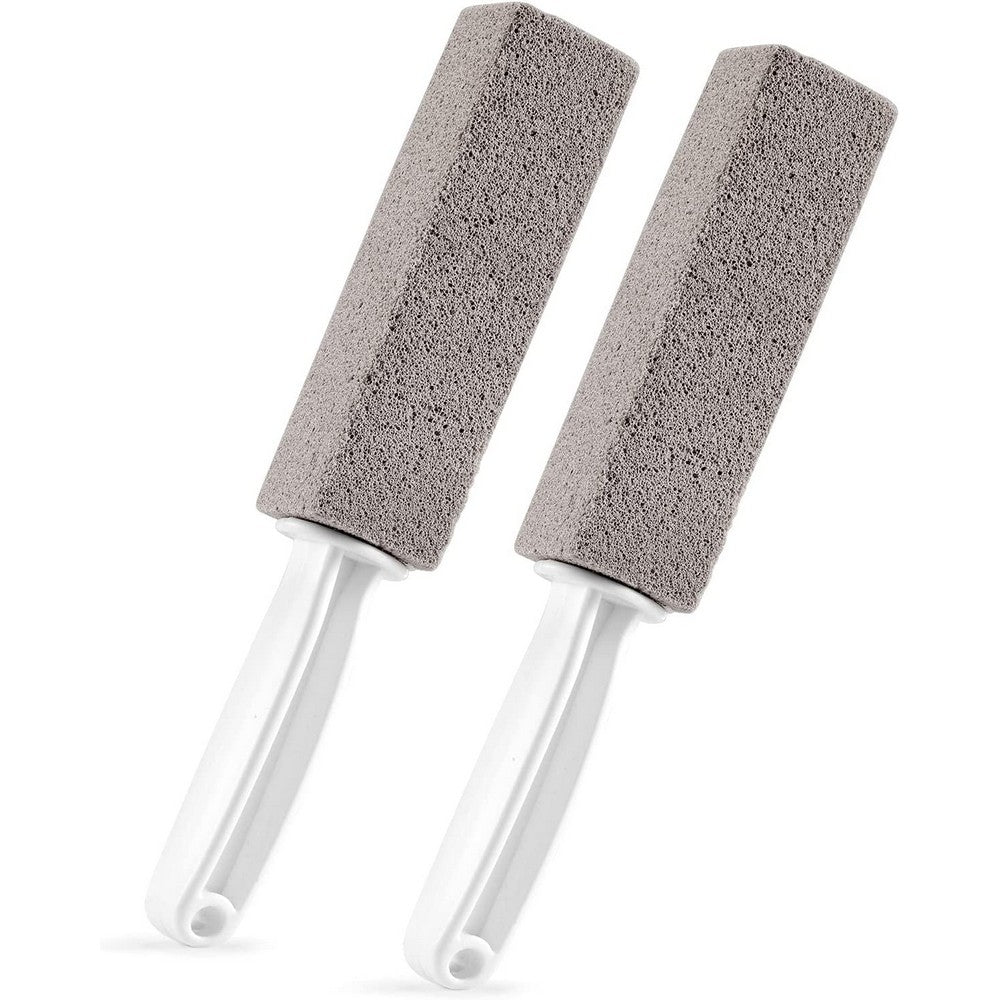 2Pcs Pumice Stone Toilet Bowl Cleaner Toilet Pumice Stone Brush with Handle