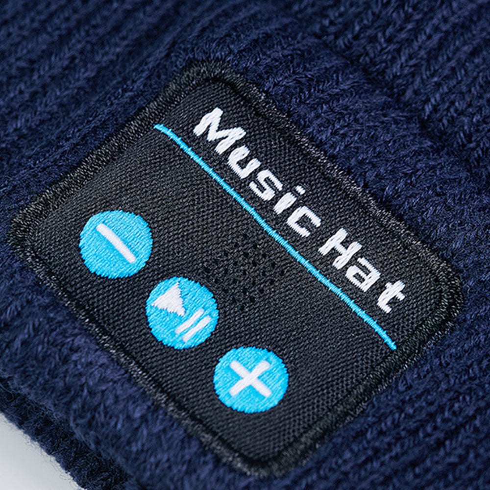 Wireless Bluetooth Beanie Hat with Head Light Wireless Stereo Headphone
