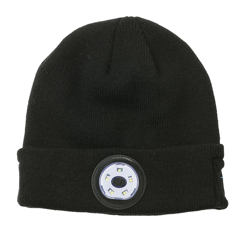 Wireless Bluetooth Beanie Hat with Head Light Wireless Stereo Headphone