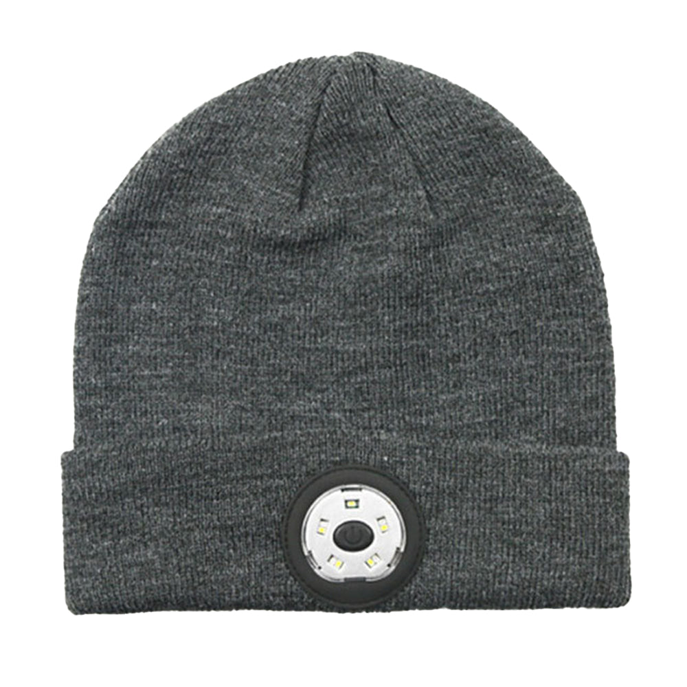 Wireless Bluetooth Beanie Hat with Head Light Wireless Stereo Headphone