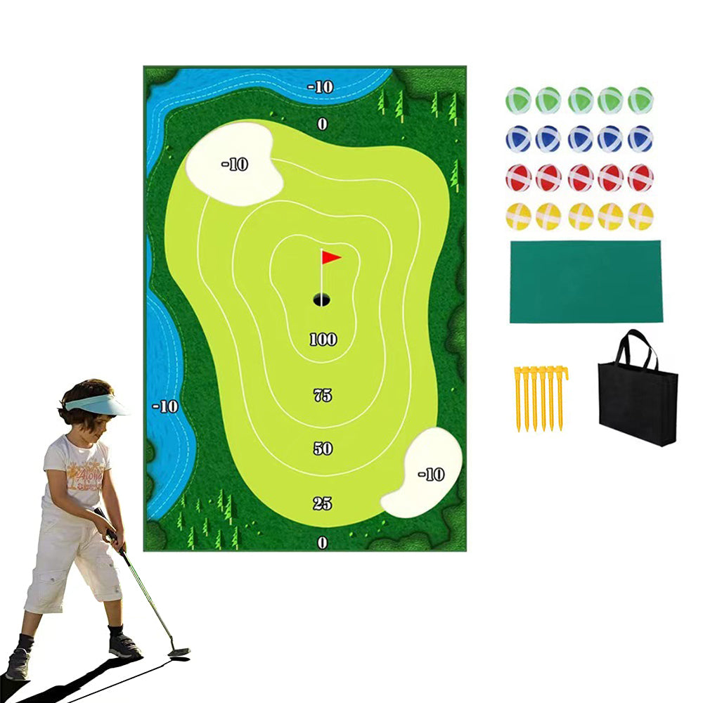 Chipping Golf Game Training Mat Set