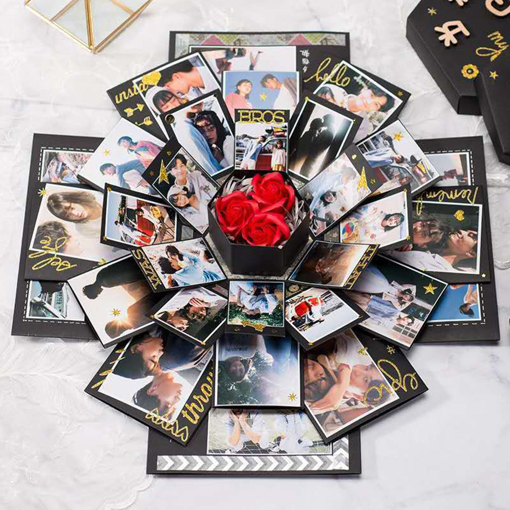 Explosion Gift Box DIY Photo Album Box Surprise Exploding Love Memory Box