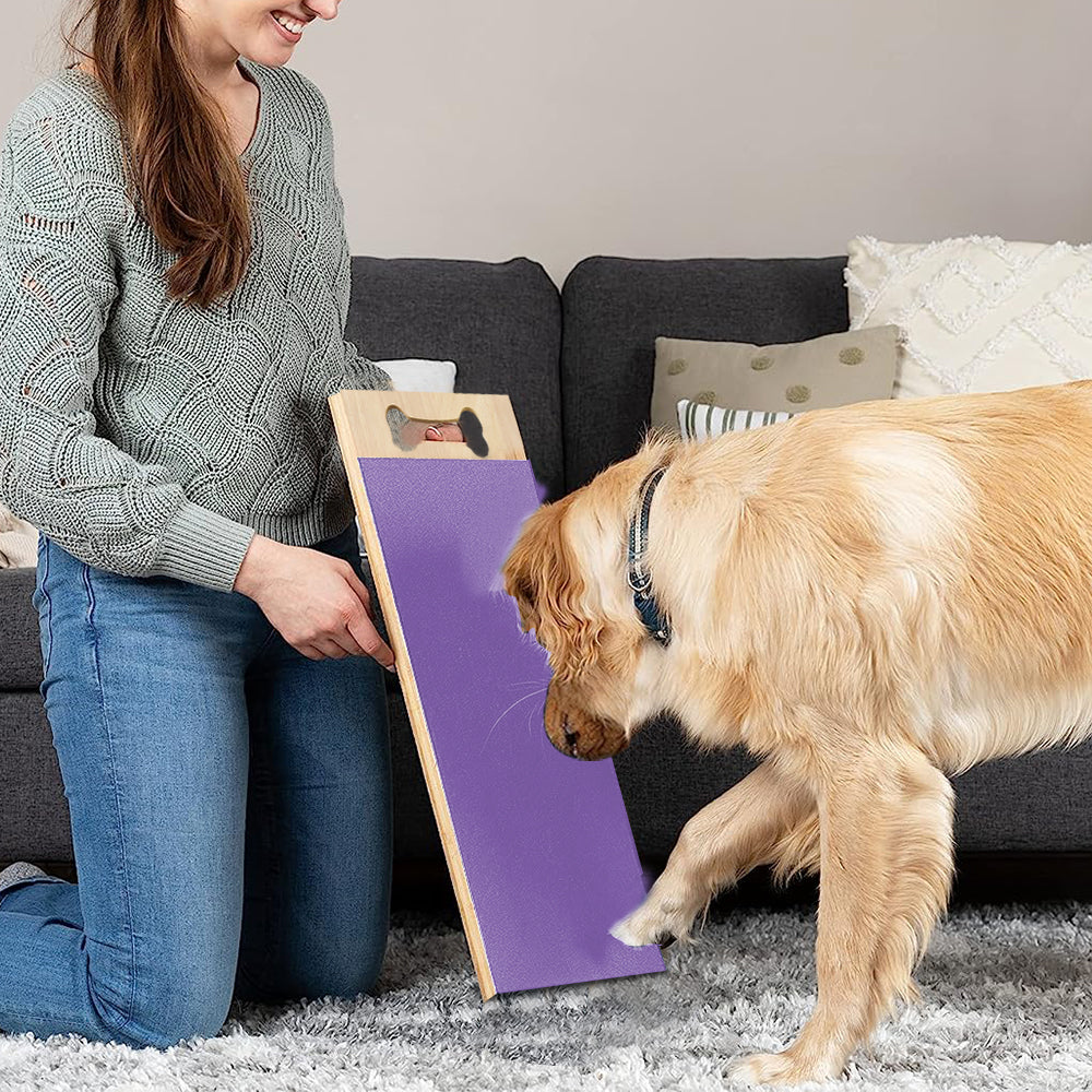 Wooden Dog Nail Scratch Board Pet Paw Nail File Pad for Grinding Nail Trimmer Trainer