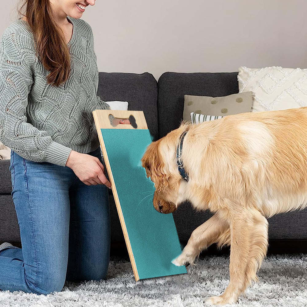 Wooden Dog Nail Scratch Board Pet Paw Nail File Pad for Grinding Nail Trimmer Trainer