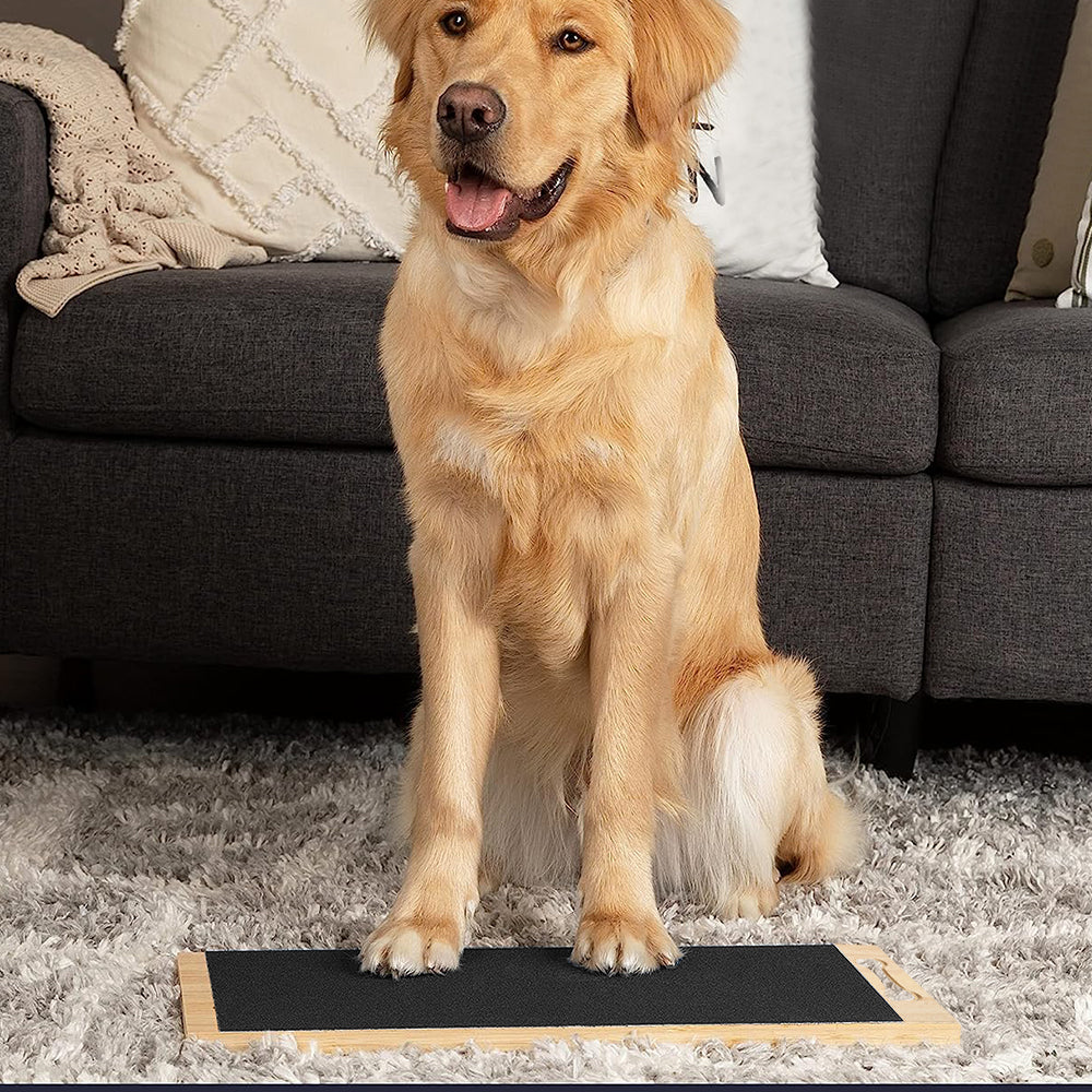 Wooden Dog Nail Scratch Board Pet Paw Nail File Pad for Grinding Nail Trimmer Trainer