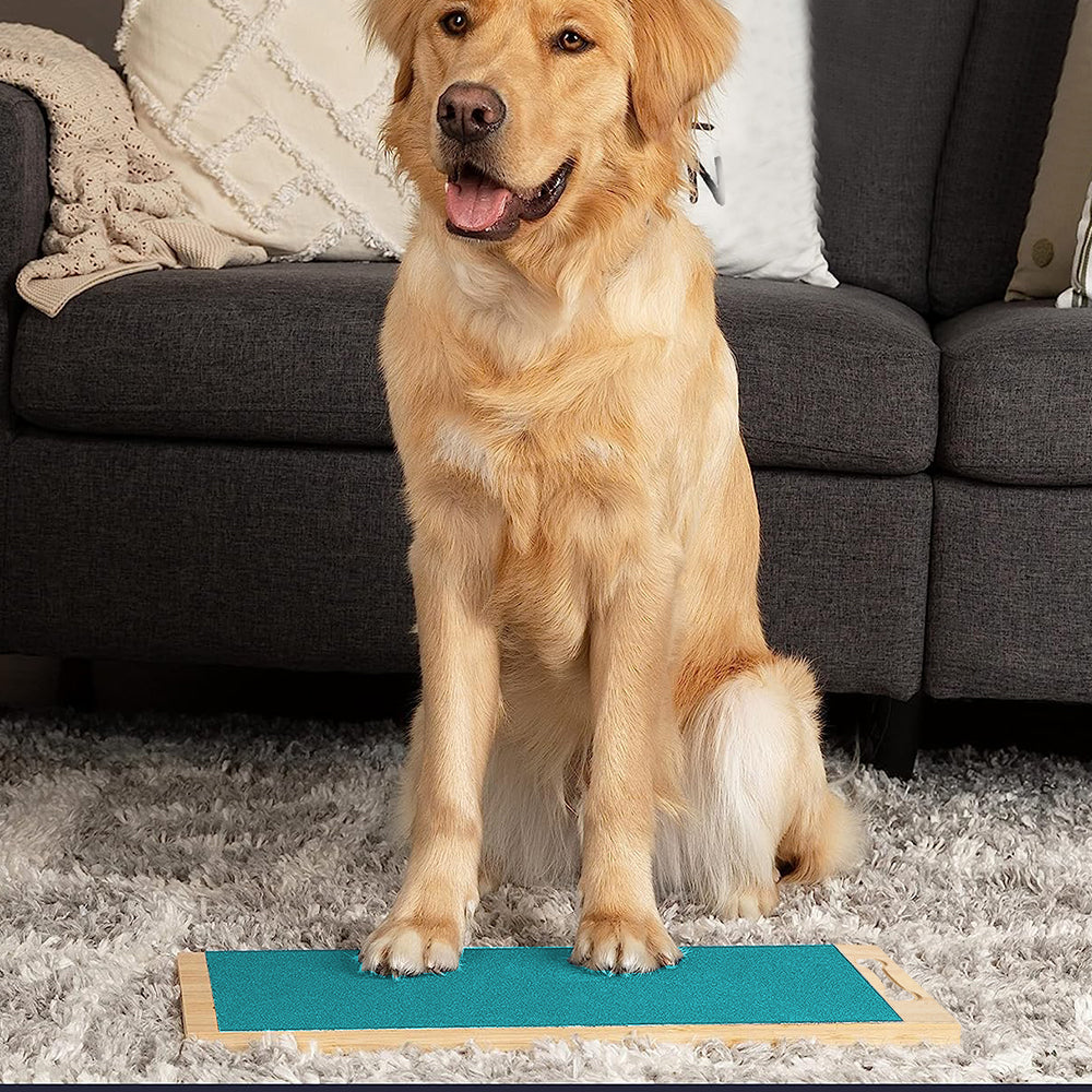 Wooden Dog Nail Scratch Board Pet Paw Nail File Pad for Grinding Nail Trimmer Trainer