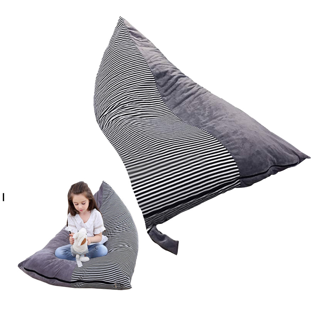 Stuffed Animal Storage Bean Bag Chair Cover Organizer Fill with Stuffed Toys Comfy Floor Lounger