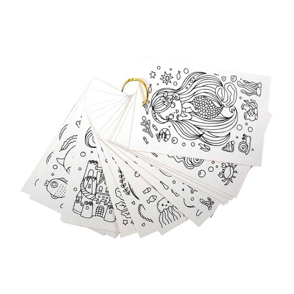 Mermaid DIY Journal Kit for Girls Scrapbooking and Diary Supplies Stickers Set