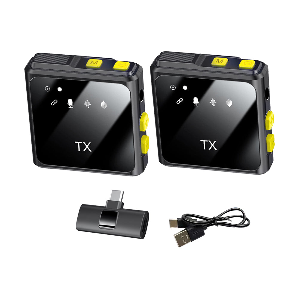 Wireless Lavalier Lapel Microphone for Interview Vlog Live Stream-Type-C