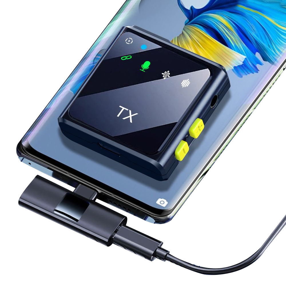 Wireless Lavalier Lapel Microphone for Interview Vlog Live Stream-Lightning