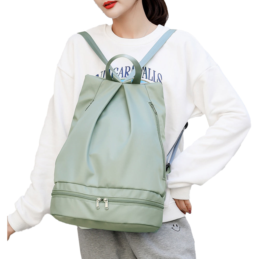 Travel Sports Dry and Wet Separation Backpack with Shoes Compartment