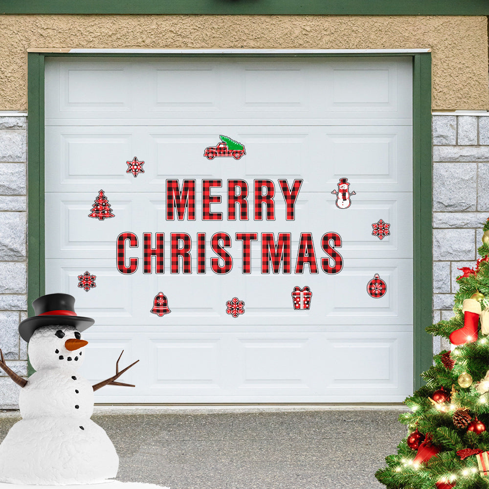 24Pcs Christmas Magnetic Garage Door Decal Xmas Sticker