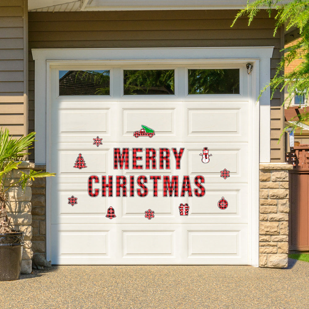 24Pcs Christmas Magnetic Garage Door Decal Xmas Sticker