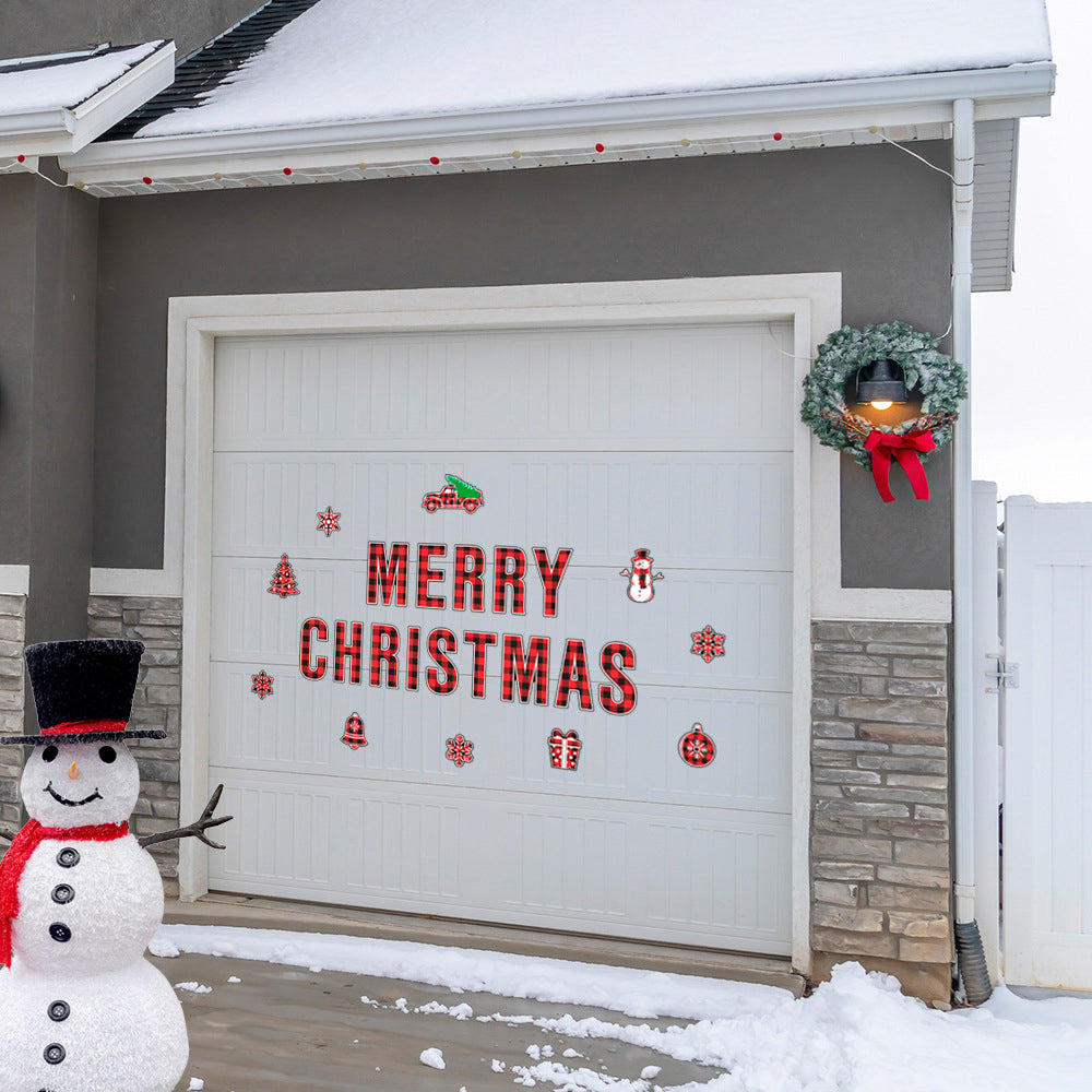 24Pcs Christmas Magnetic Garage Door Decal Xmas Sticker