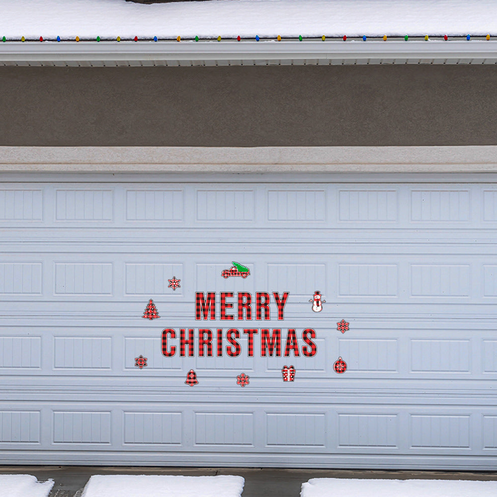 24Pcs Christmas Magnetic Garage Door Decal Xmas Sticker
