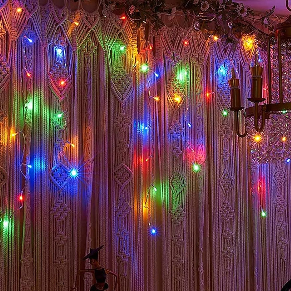 Solar Christmas String Lights Curtain Lights Led Christmas Twinkle Lights for Holiday