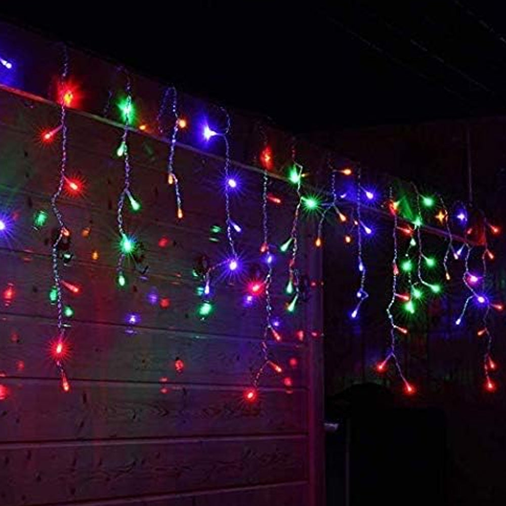 Solar Christmas String Lights Curtain Lights Led Christmas Twinkle Lights for Holiday