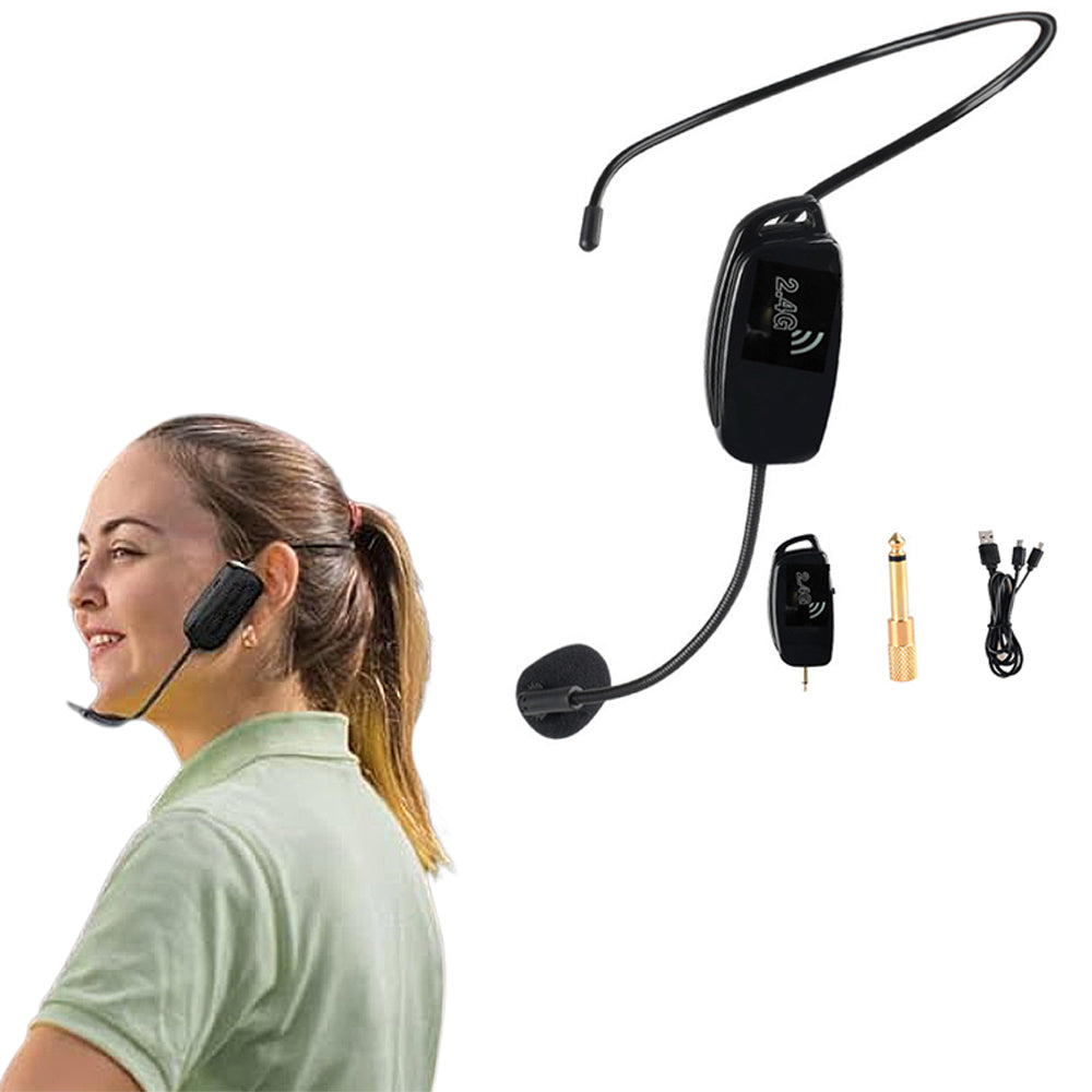 2-in-1 Wireless Microphone Headset