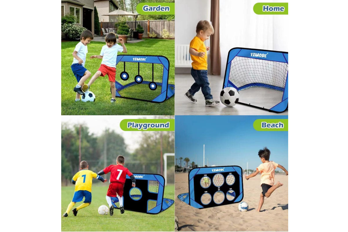 2 in 1 Kids Outdoor Soccer Training Goals Set for Backyard