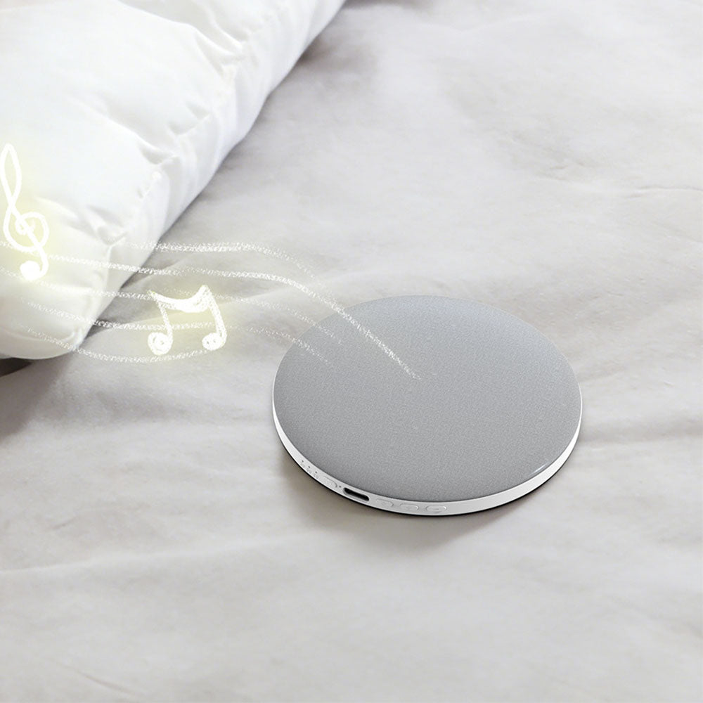 Bluetooth 5.4 Bone Conduction Sleep Speaker with White Noise Ultra Thin Pillow Wireless Speaker with Timer