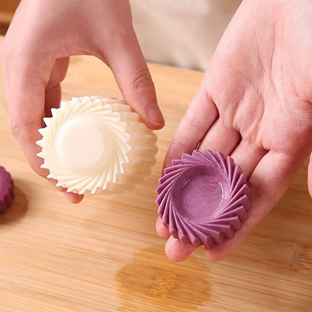 2-in-1 Double-Sided Sunflower Cookie Stamp Pastry Mold for Baking Biscuits