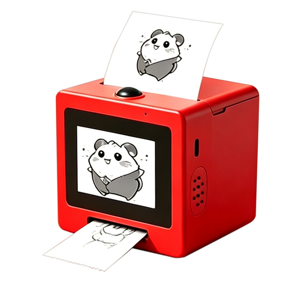 AI Voice Thermal Mini Inkless Sticker Printer with 24inch Screen