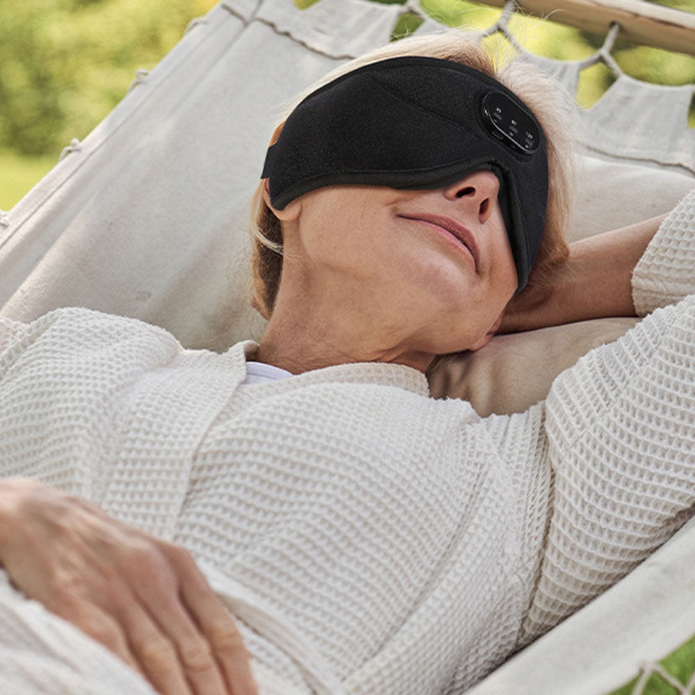 Wireless Bluetooth 5.3 Headphone White Noise 3D Eye Mask for Sleeping