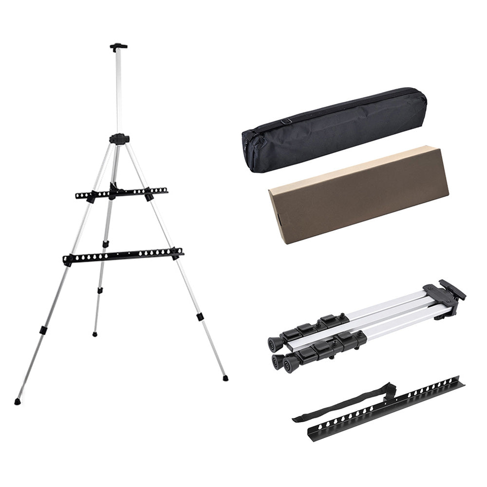 168cm Aluminum Adjustable Artist Field Display Easel Tripod Stand with Storage Bag