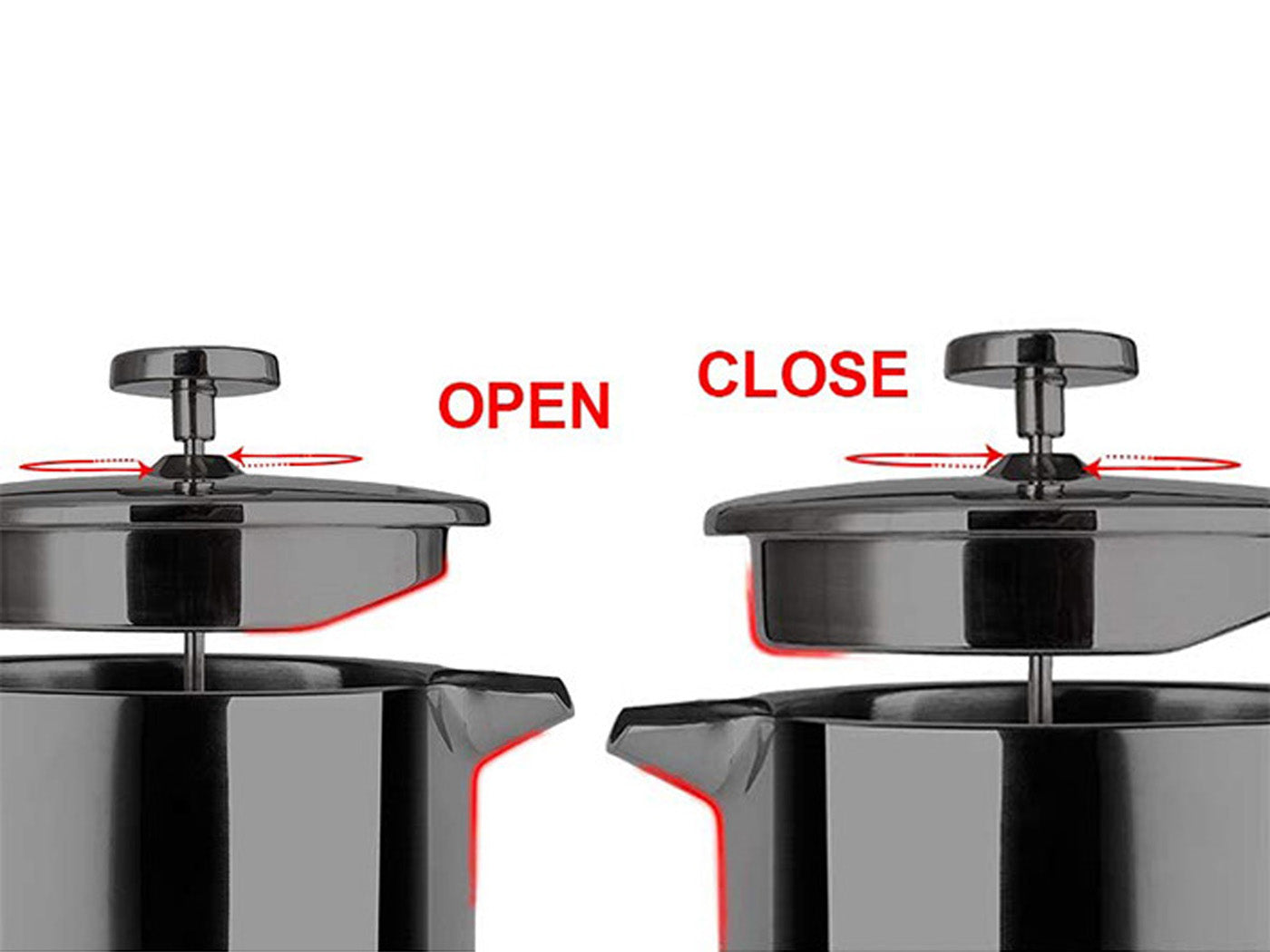Stainless Steel French Press Coffee Maker French Press Kettle Coffee Pot