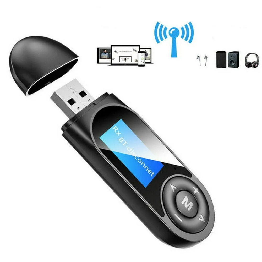 USB Bluetooth 5.0 Transmitter Receiver Audio Adapter for TV Car PC Speakers