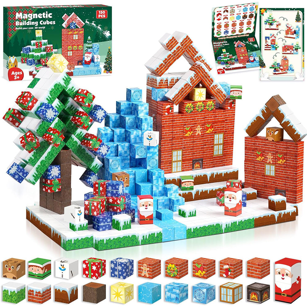 Christmas Building Cubes Sets for Boys and Girls