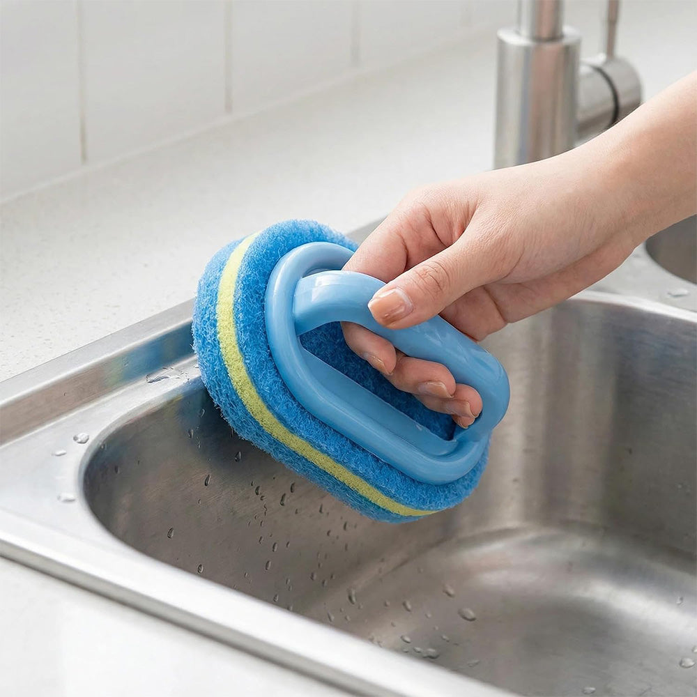 5 Piece Multi Layer Sponge Cleaning Brush Set for Kitchen and Bathroom