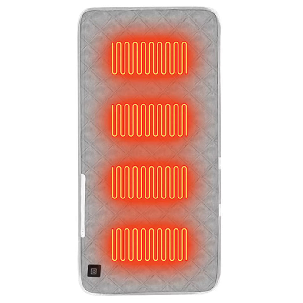 USB Heated Seat Chair Cushion Seat Cushion With 3 Heating Modes-Grey