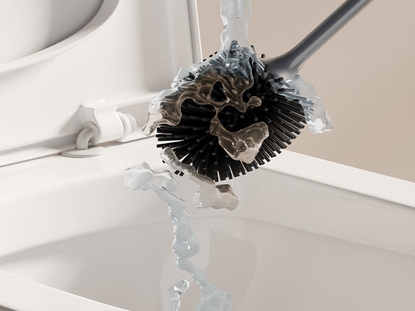 Toilet Brush with Quick Drying Holder