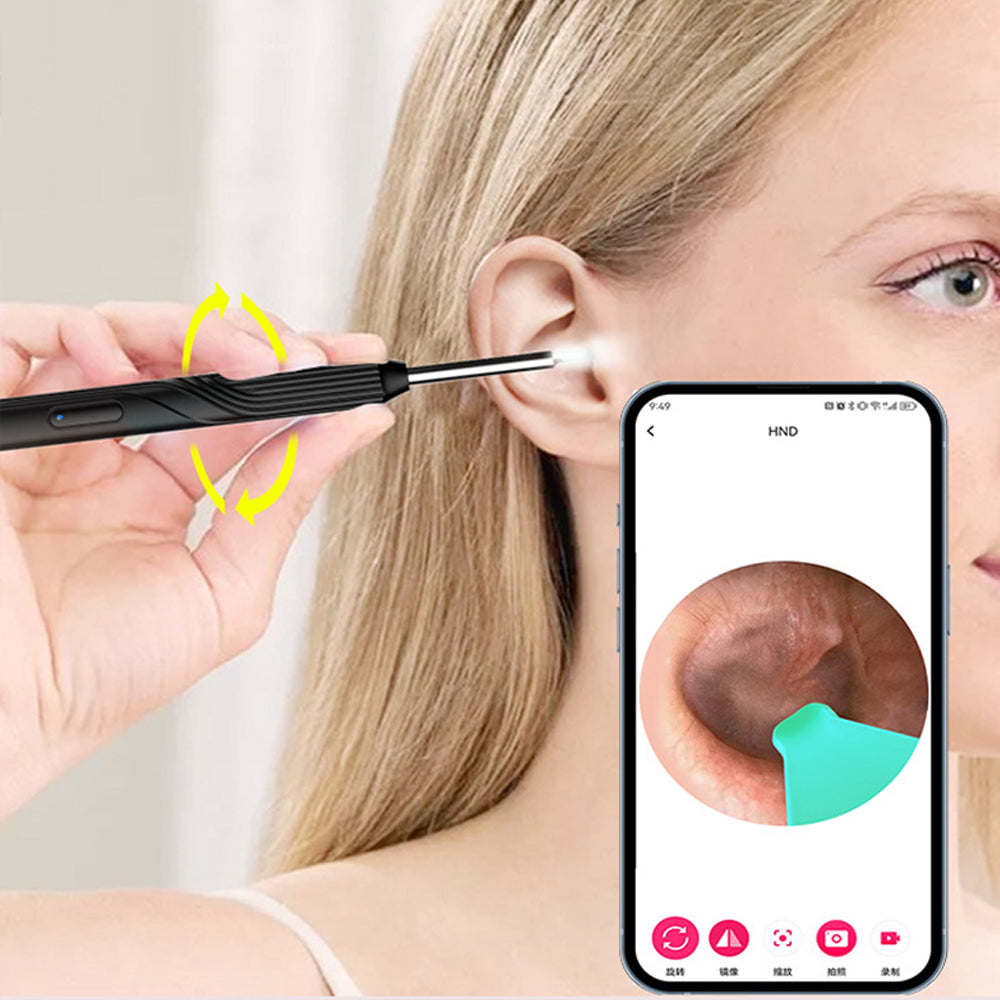 WIFI Connection Ear Wax Removal Tool Ear Set Camera Wireless Visual Ear Otoscope