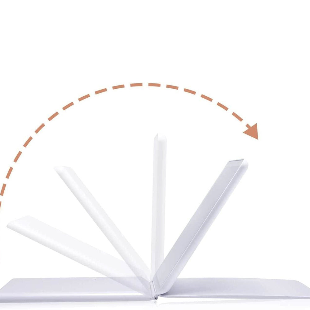 USB Rechargeable Folding Lighted Makeup Mirror with 3 Colors Light Modes