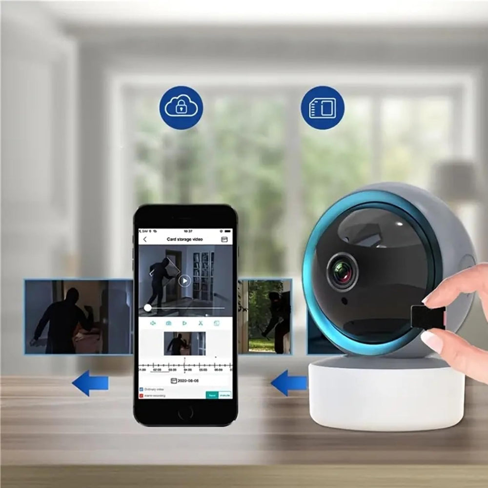 Color Night Vision Camera with 32GB Card Wired 1080P Smart Home Security Camera