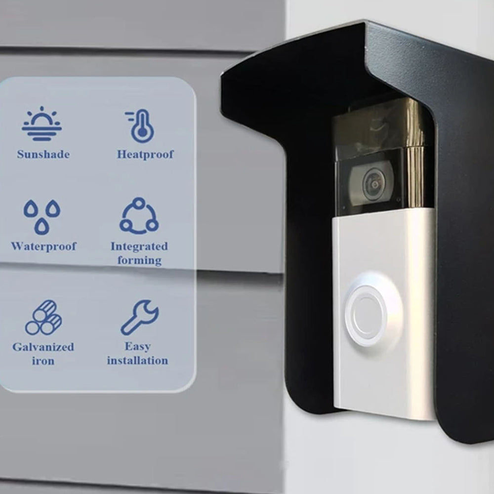 Ring Doorbell Anti-Glare Sun Shade Rain Cover Protector Weather Hood