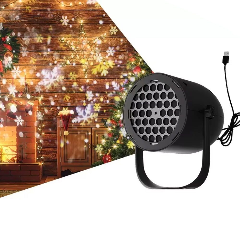 USB LED Christmas Projector Light Indoor Outdoor Holiday Decoration Lamp