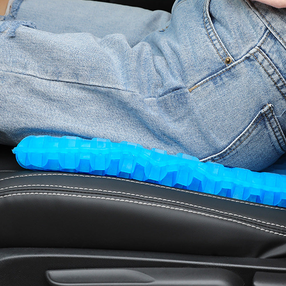 42x36x6cm Blue Honeycomb Gel Seat Cushion with Removable Cover