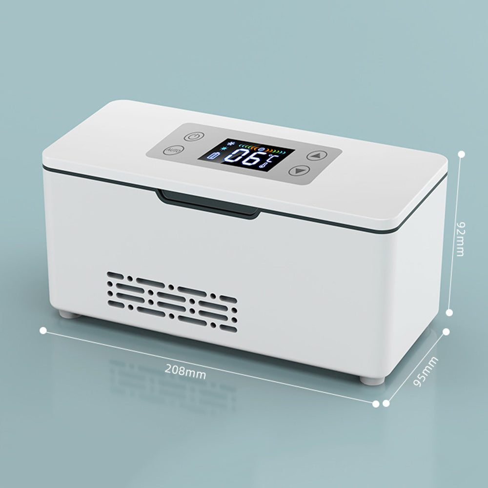 12V Mini Car Fridge Rechargeable Cooler Box Portable Travel Cooler
