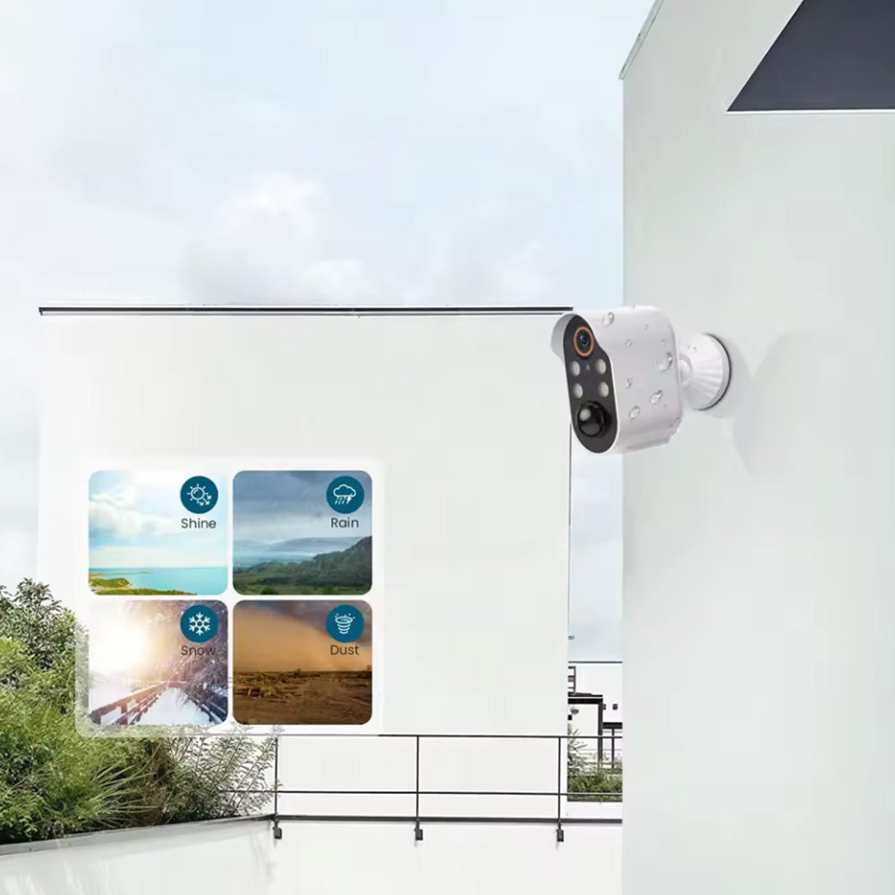 Wireless Outdoor Security Camera Monitor with Color Night Vision