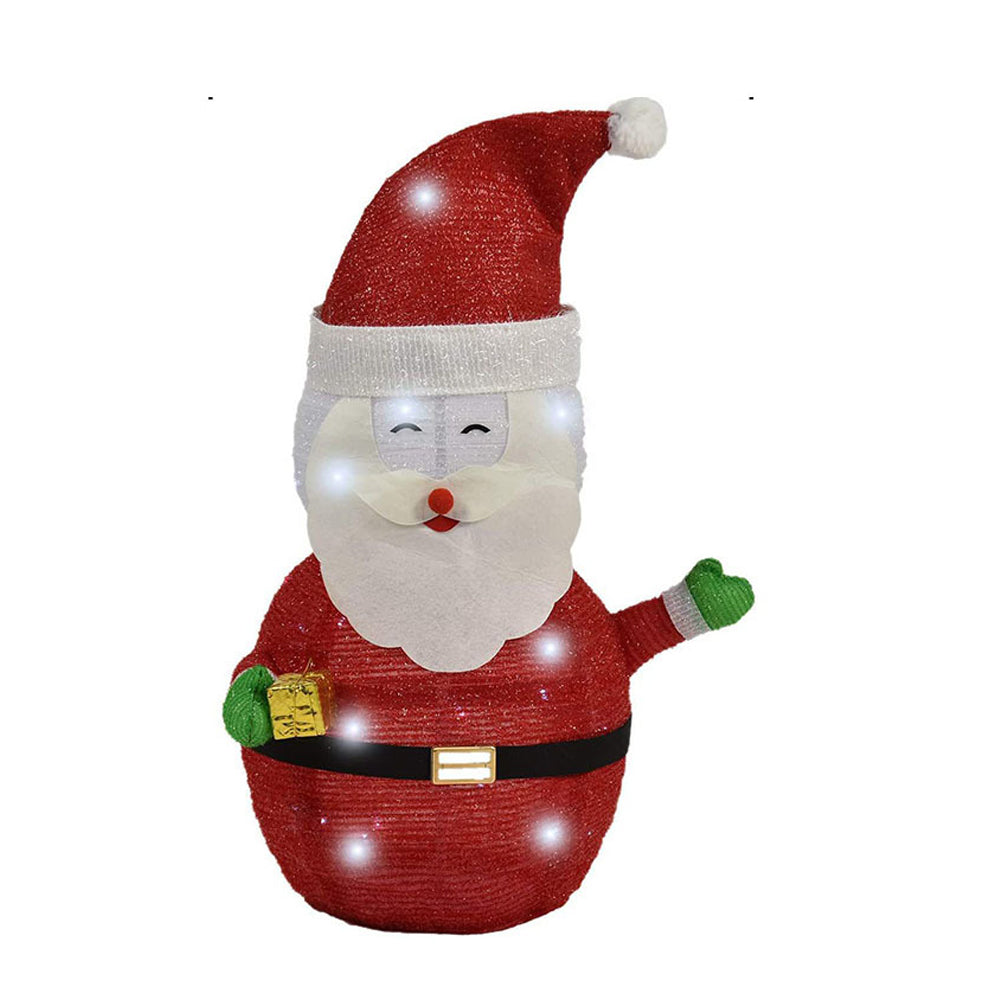 Christmas Yard Sign with Stakes Light Up Yard Sign Indoor Outdoor Decor-Santa