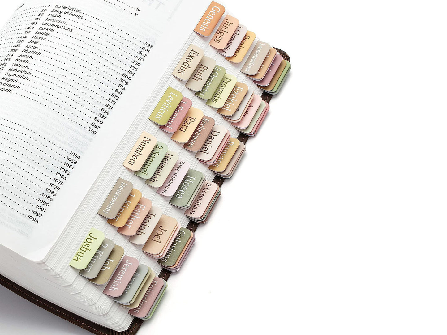 3 Set of Laminated Bible Tabs Easy to Read and Apply Bible Tabs Bible Index Tabs