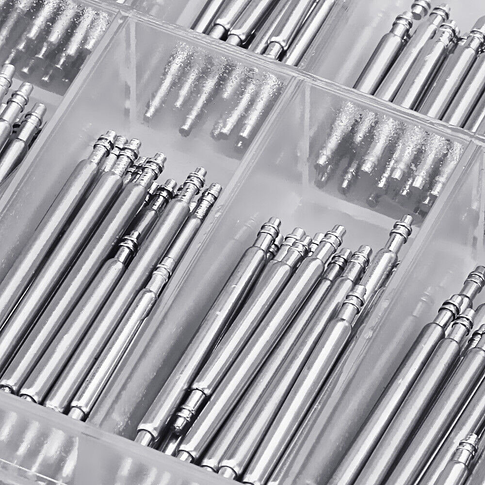 360Pcs 8-25mm Stainless Steel Watch Band Spring Bars Strap Link Pin with 2Pcs Watch Band Link Remover