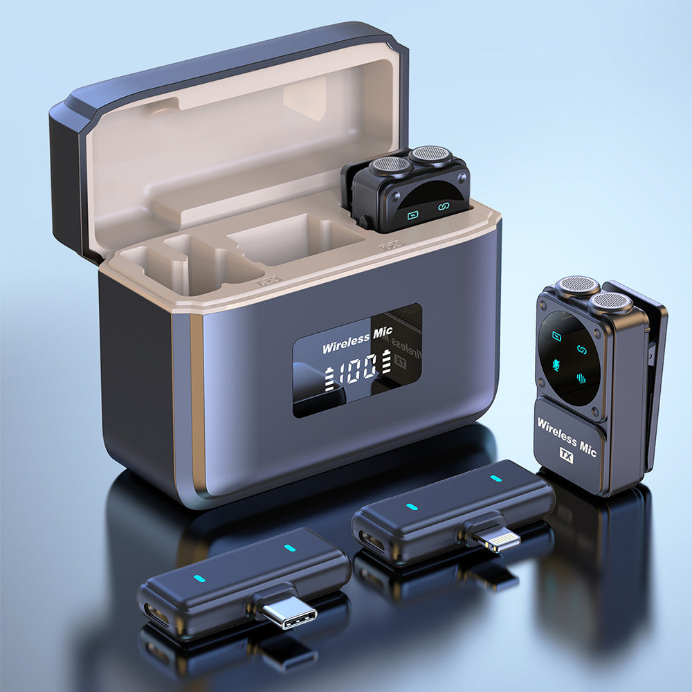Wireless Microphone for iPhone and Android for Video Recording